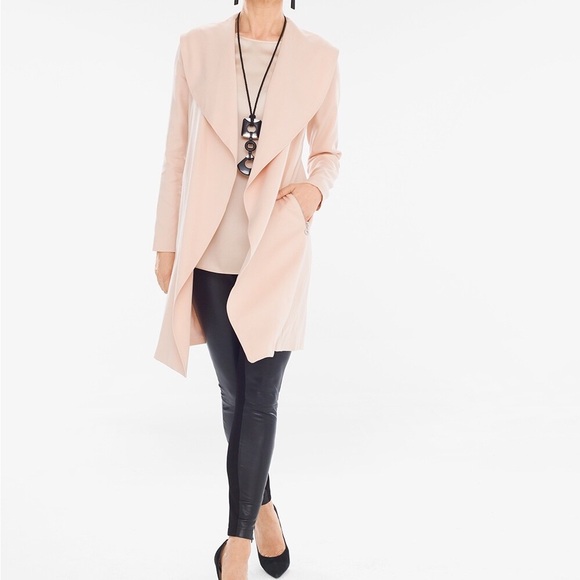 Chico’s Black Label Drape Collar Jacket - Picture 3 of 4